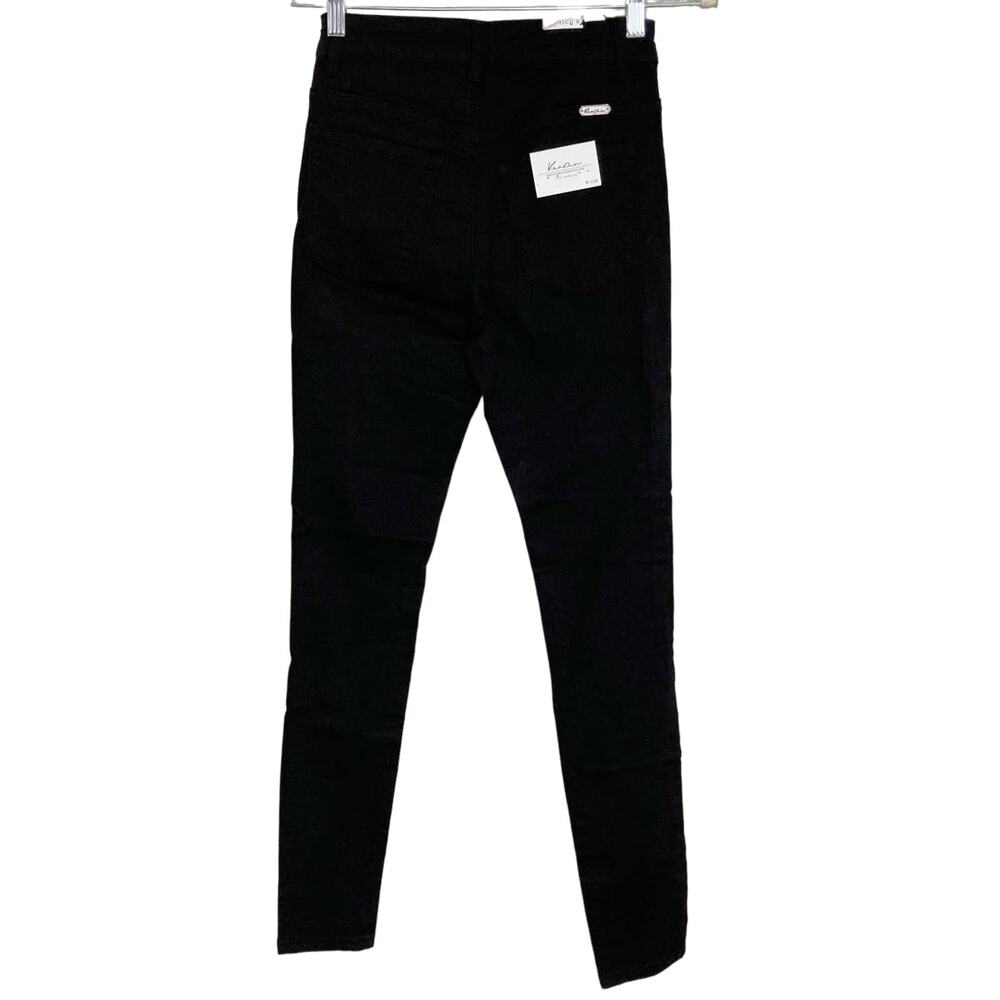 KanCan Jeans Ripped Shredded Skinny Women's Size 3/25 High Rise Waist Black NWT - Picture 4 of 16